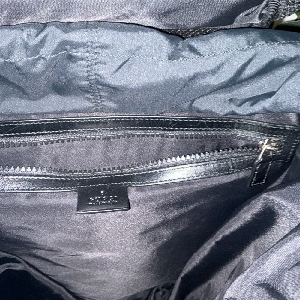 Gucci Hollywood Black Backpack with Multicolor Embroidery Mesh Mix Material - Picture 5 of 15